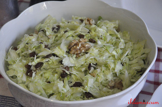 Beyaz Lahana Salatası Tarifi ve Malzemeleri